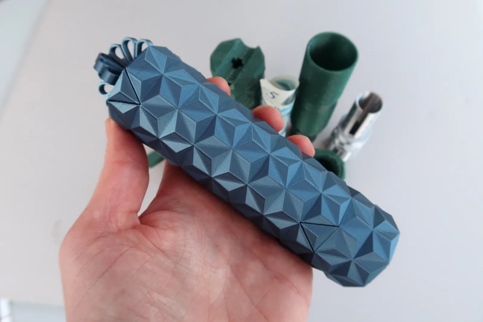 Puzzle tube for gifting cash
