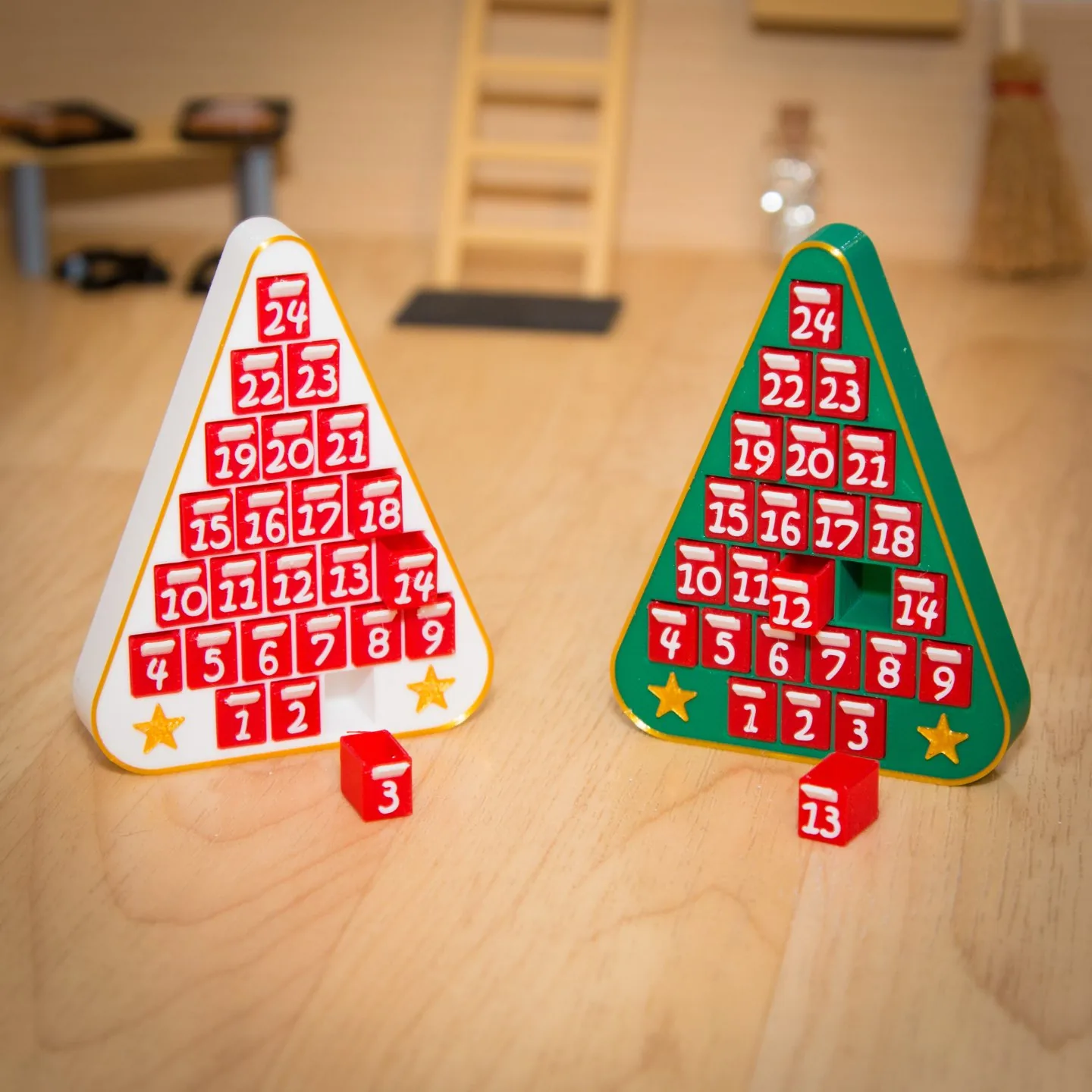 Calendario de adviento mini impreso en 3D, foto 3