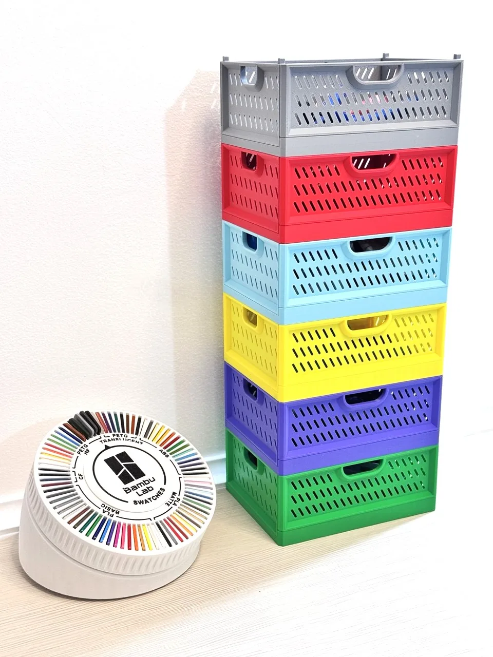 Caja plegable apilable impreso en 3D, foto 4