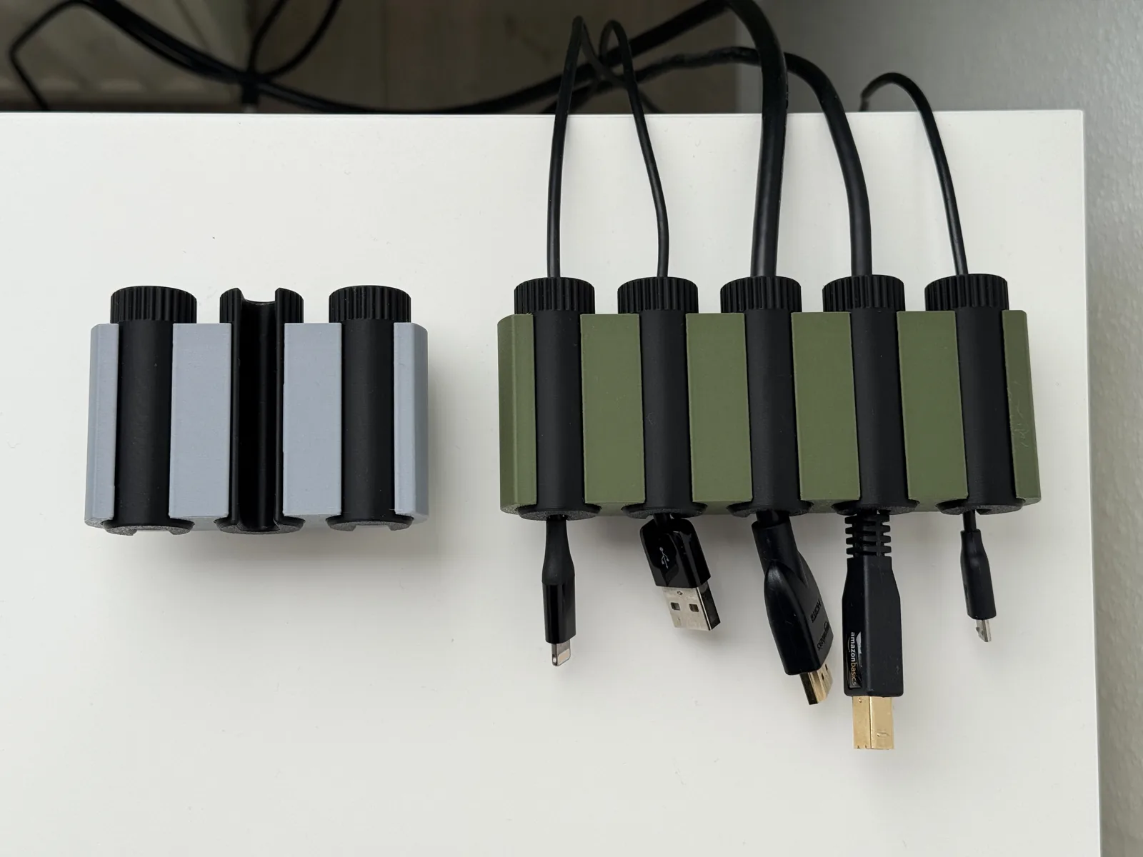 Organizador de cables de escritorio impreso en 3D, foto 4