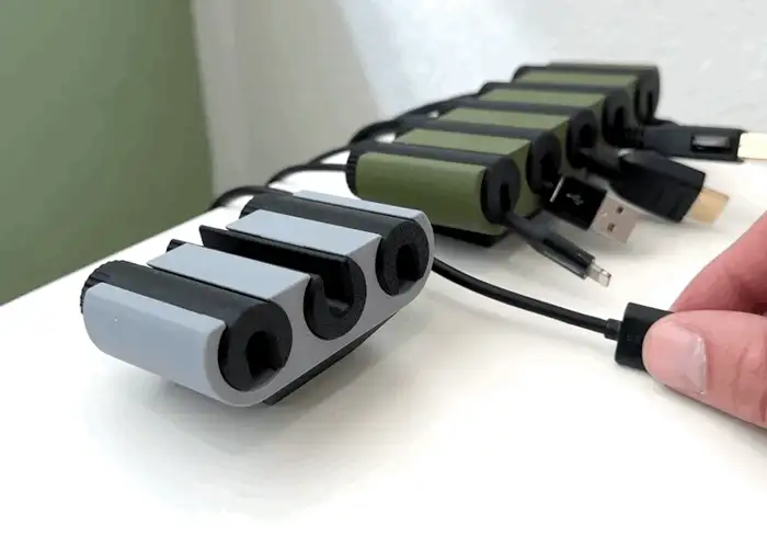 Organizador de cables de escritorio impreso en 3D, foto 6