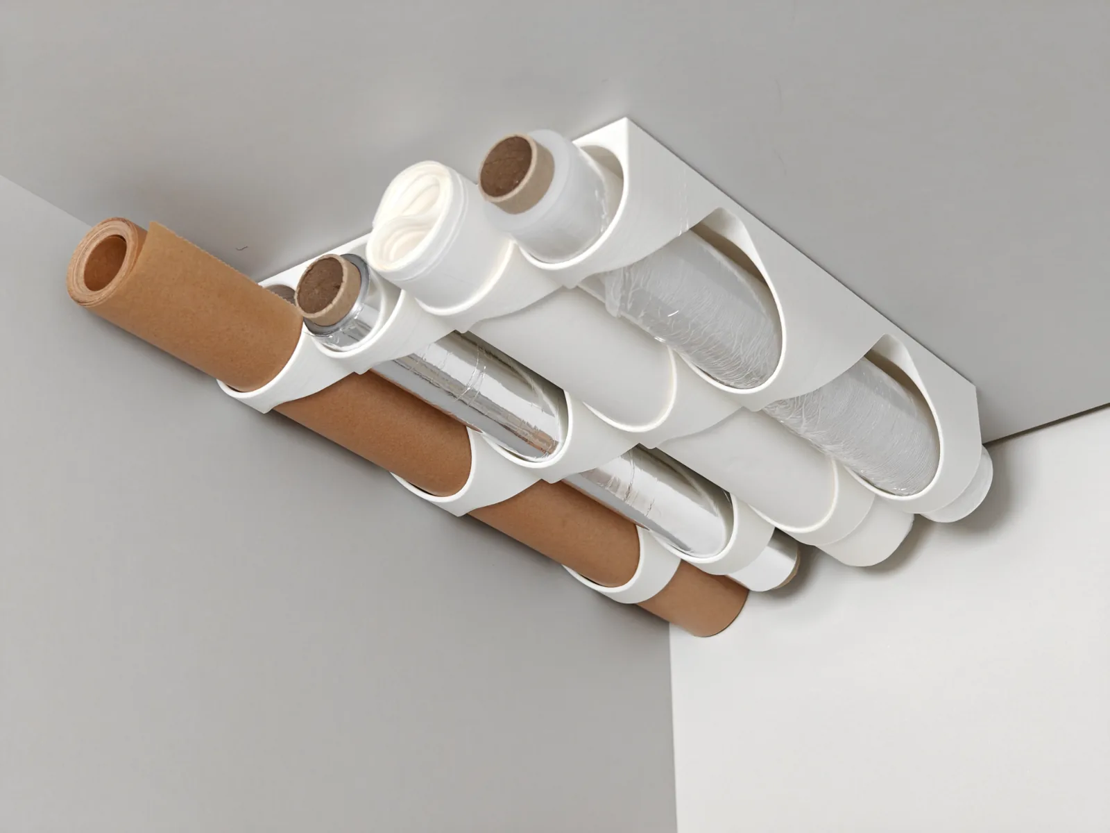 Organizador de rollos de cocina