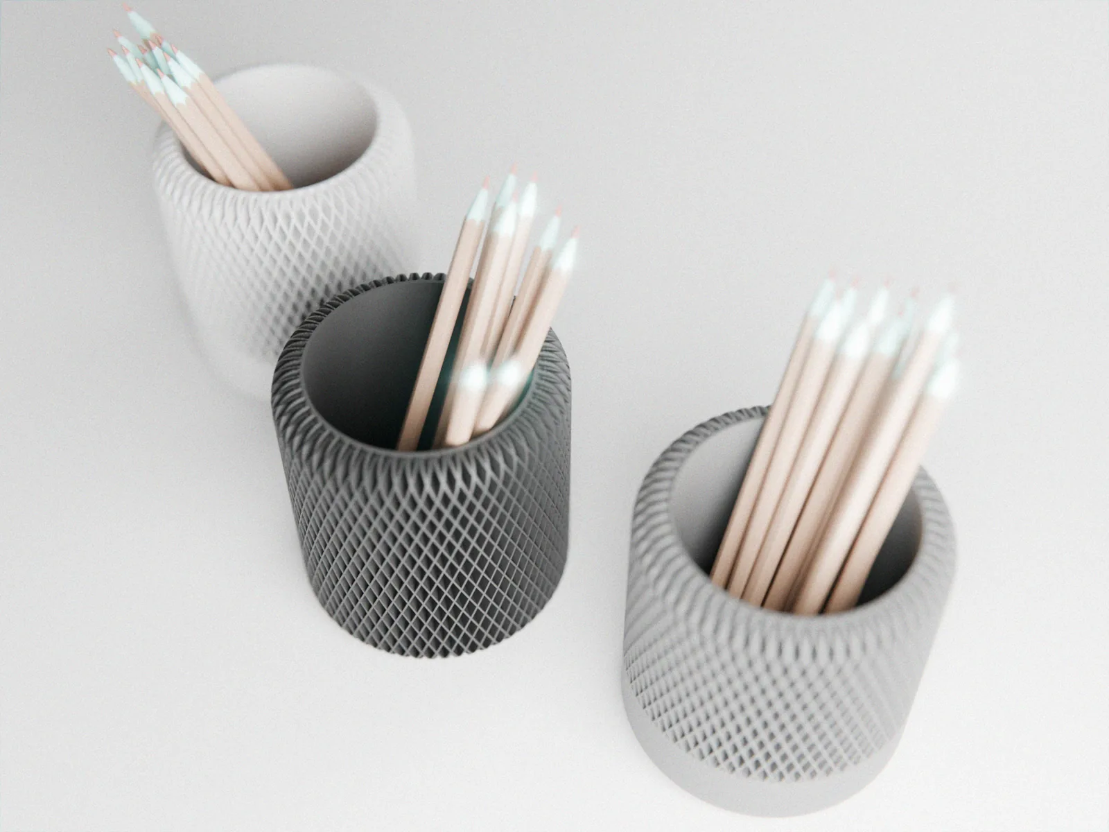 Lapicero estilo japandi impreso en 3D, foto 3