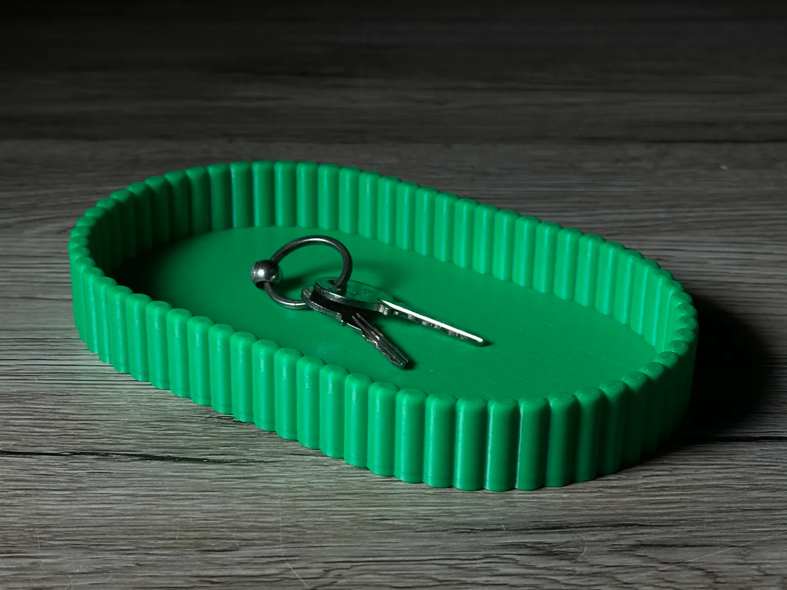 Bandeja ovalada acanalada impreso en 3D, foto 4