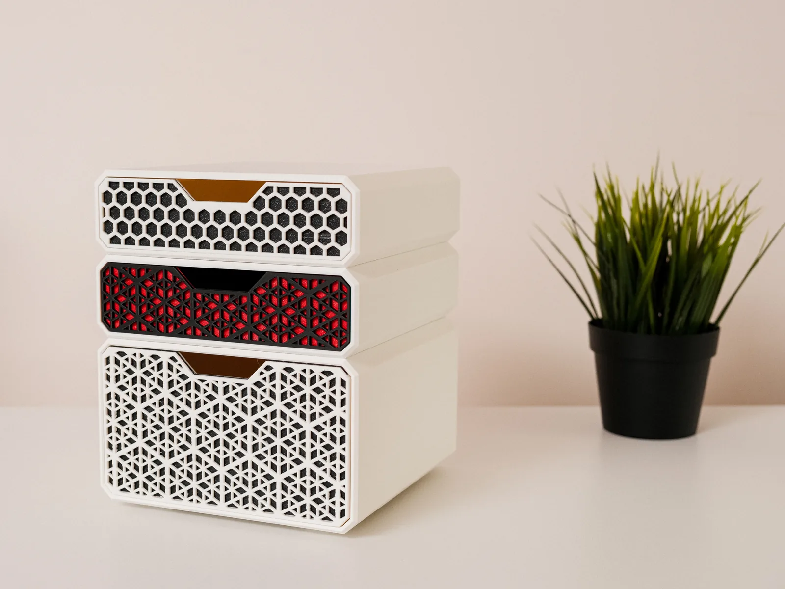 Cajonera apilable de escritorio impreso en 3D, foto 4