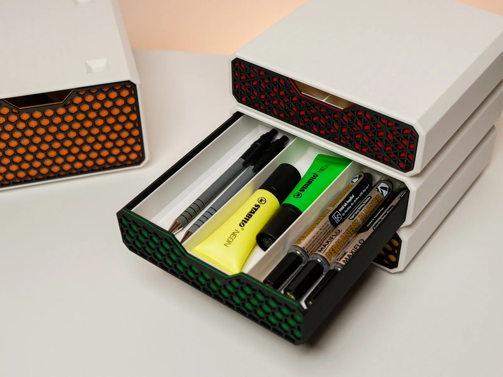 Cajonera apilable de escritorio impreso en 3D, foto 6