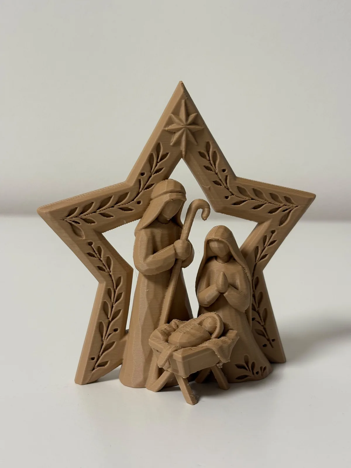 Nacimiento en estrella tallada impreso en 3D, foto 3