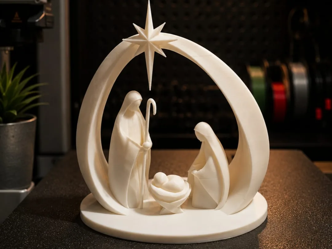 Sagrada Familia con arco y estrella