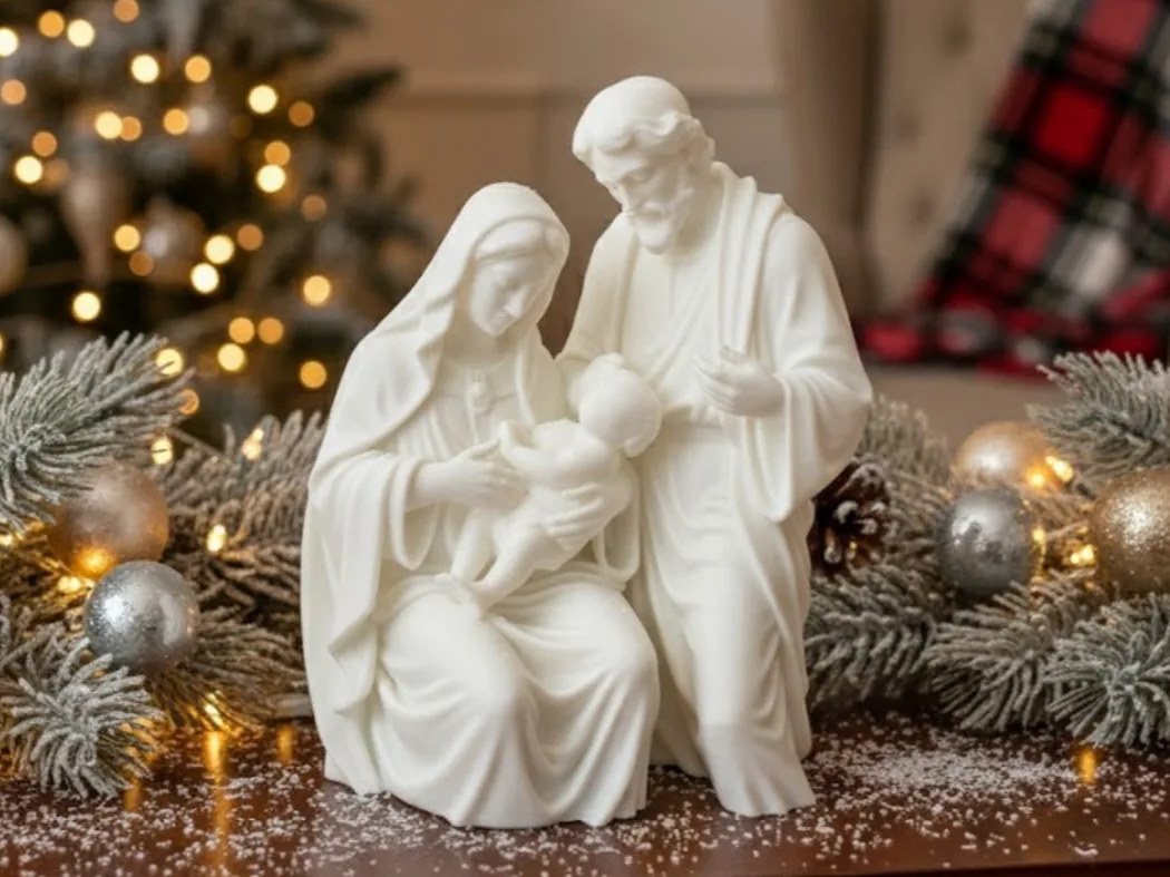 Holy Family in adoration