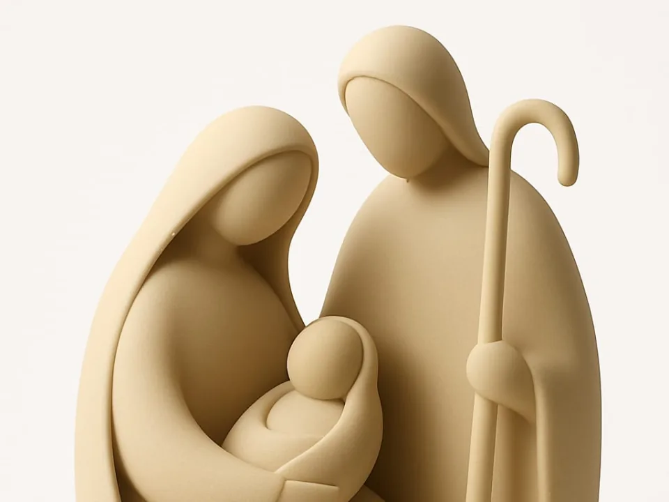 Sagrada Familia, escultura en abrazo