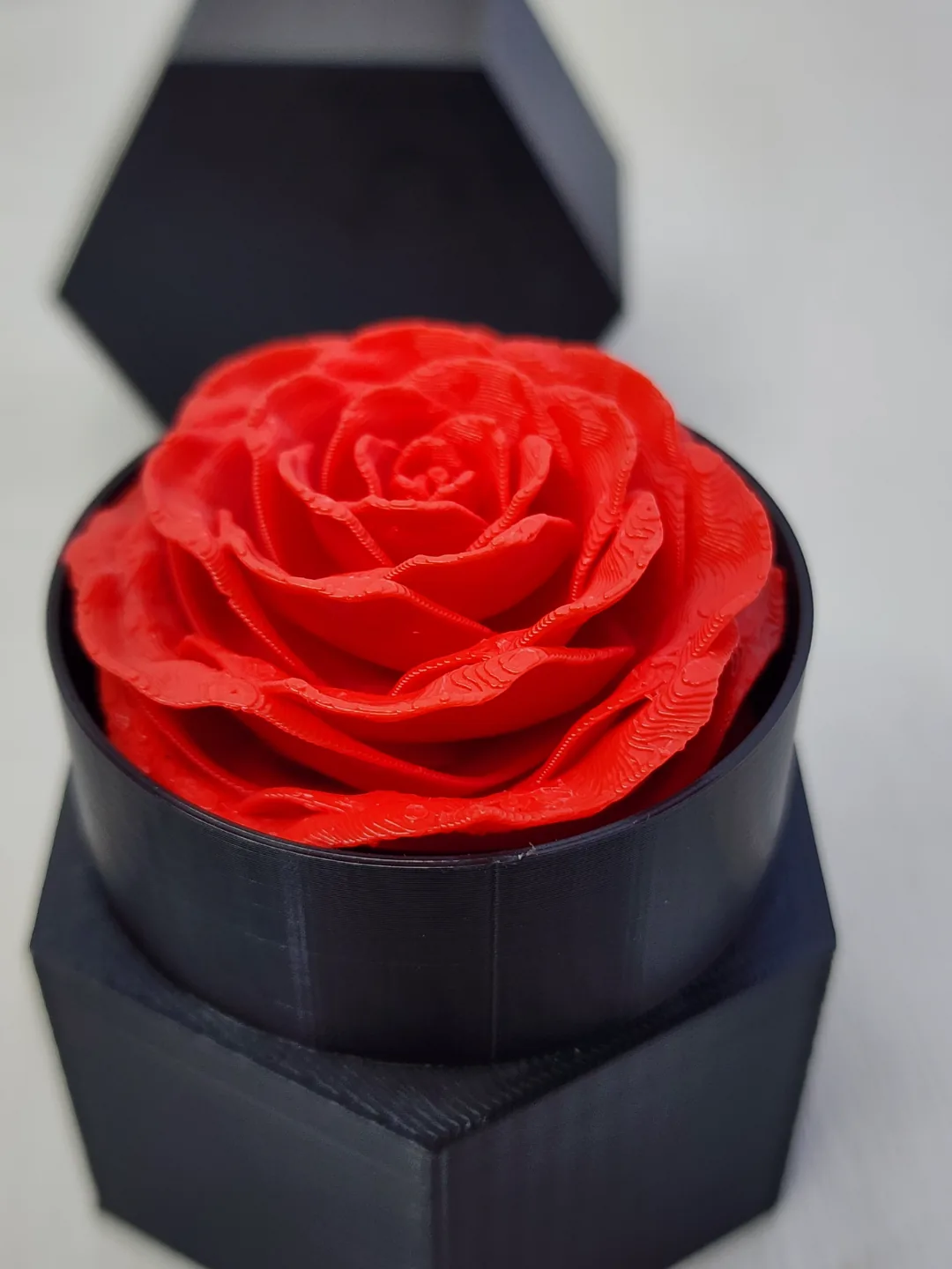 Rosa Eterna na Caixinha impresso em 3D, foto 3