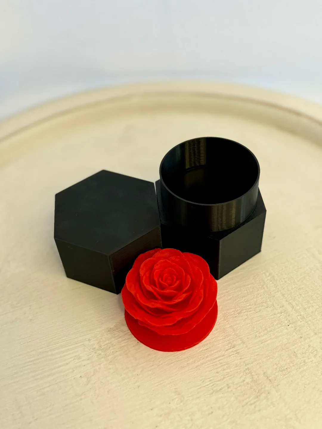 Rosa Eterna na Caixinha impresso em 3D, foto 4