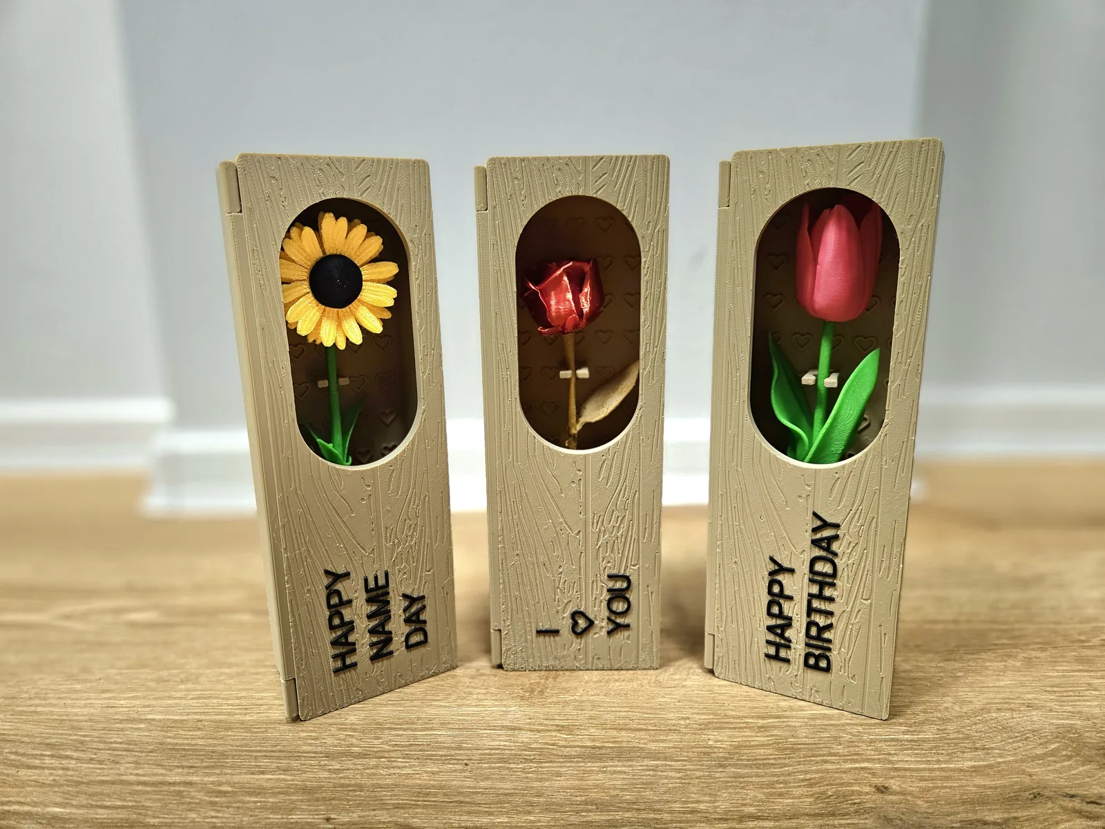 Caja para flor de regalo impreso en 3D, foto 4