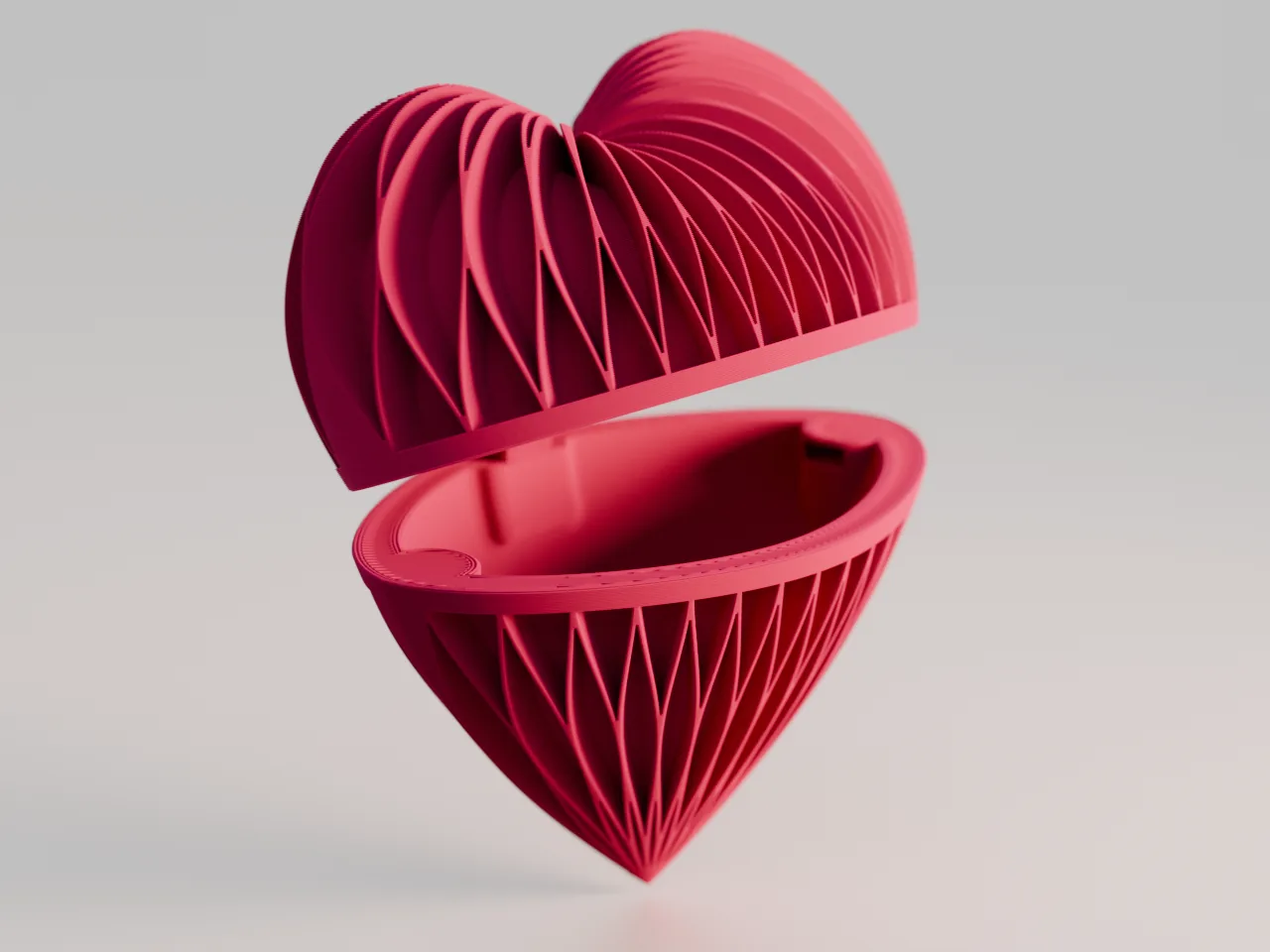 3D printed Hinged Heart Box, photo 3
