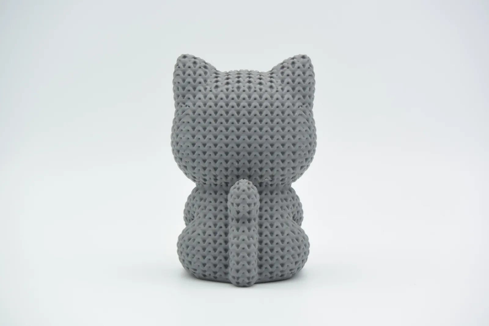3D printed Knit-Look Kitty with Heart, photo 4