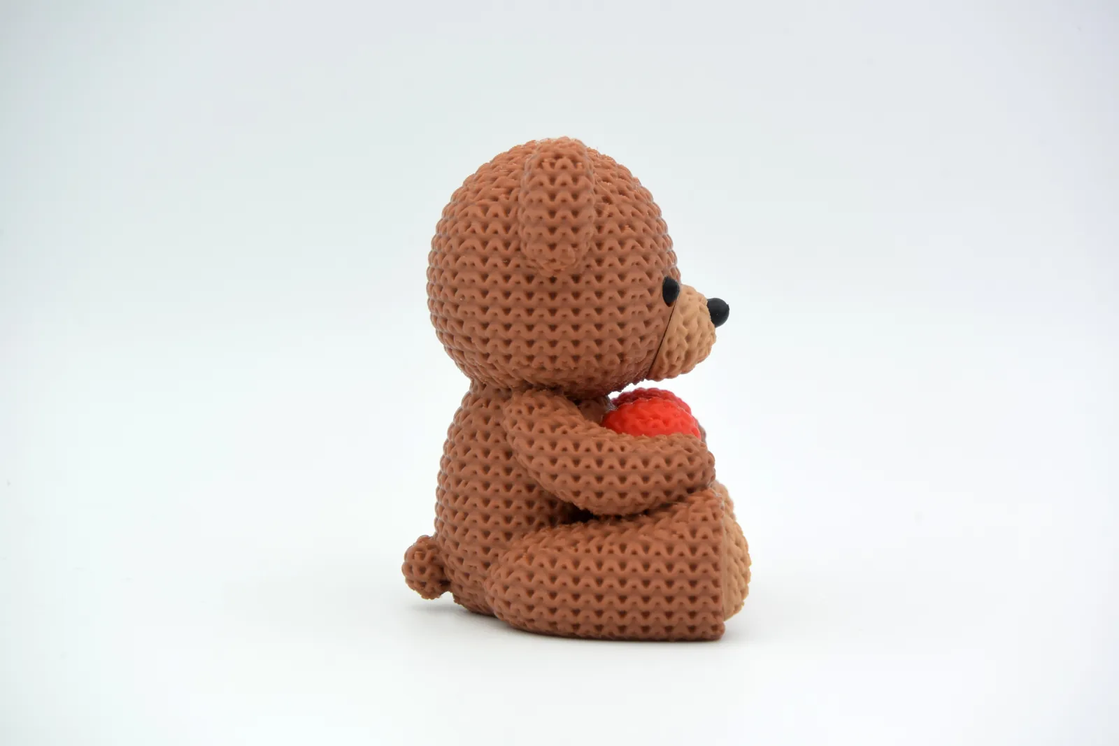 3D printed Knit-Look Teddy with Heart, photo 4