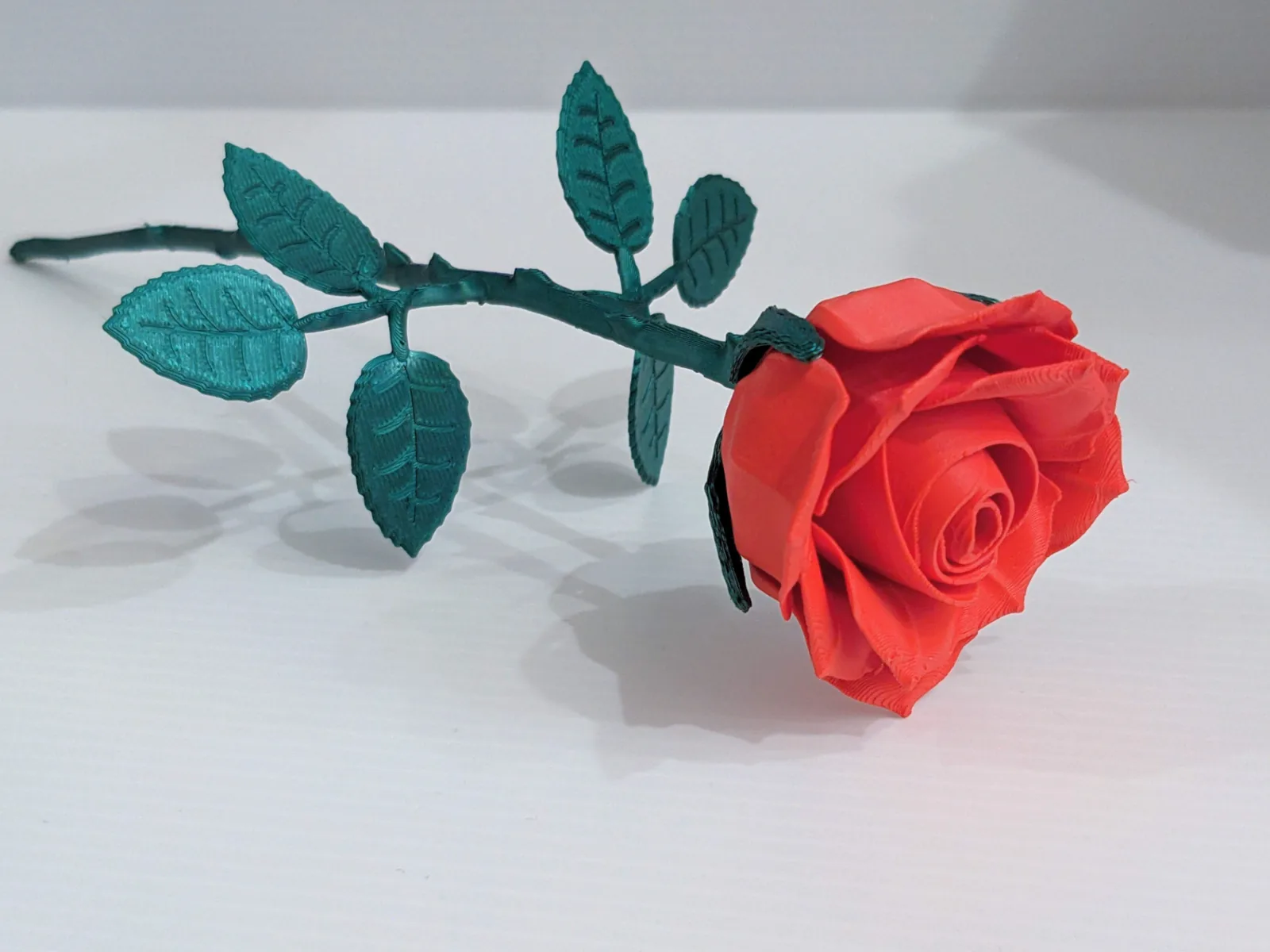 Rosa Grande Realista impresso em 3D, foto 3