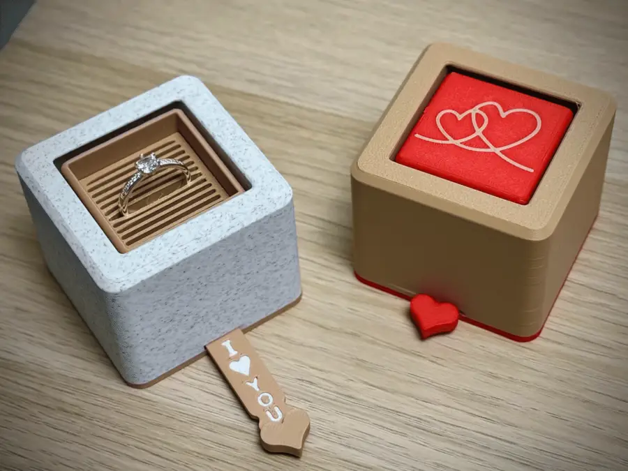 Caja sorpresa para anillo impreso en 3D, foto 5