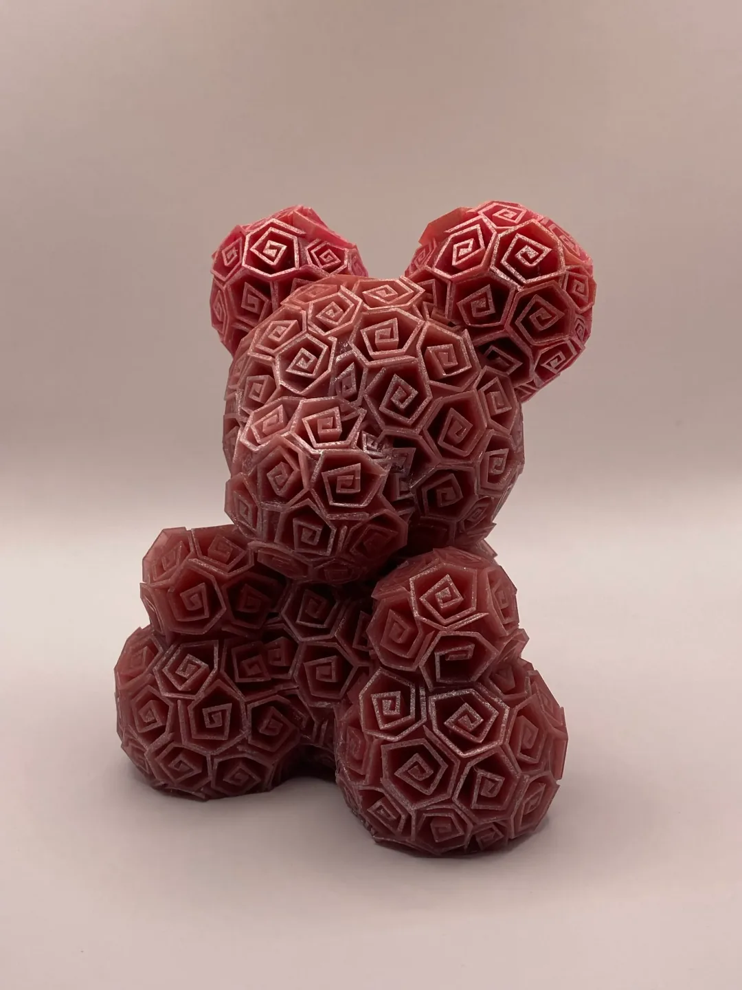 Oso de rosas impreso en 3D, foto 3