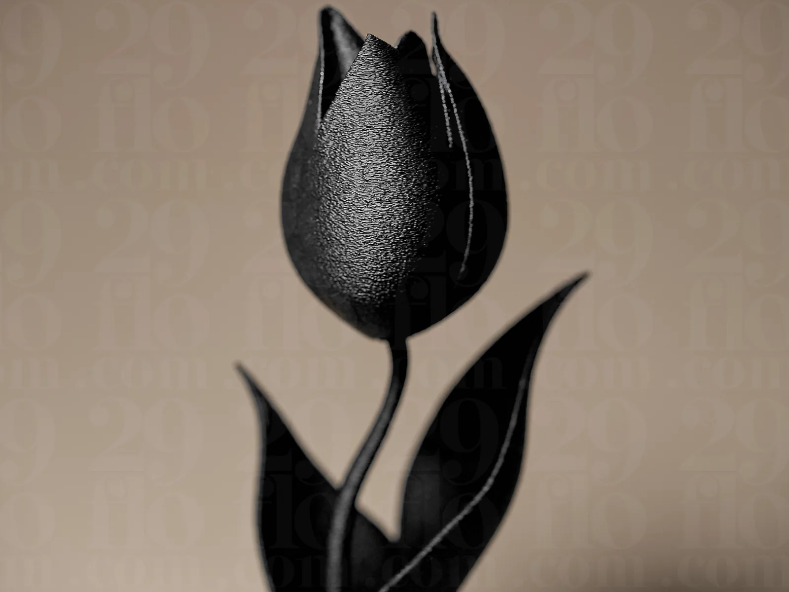 Tulipán decorativo de pie impreso en 3D, foto 3