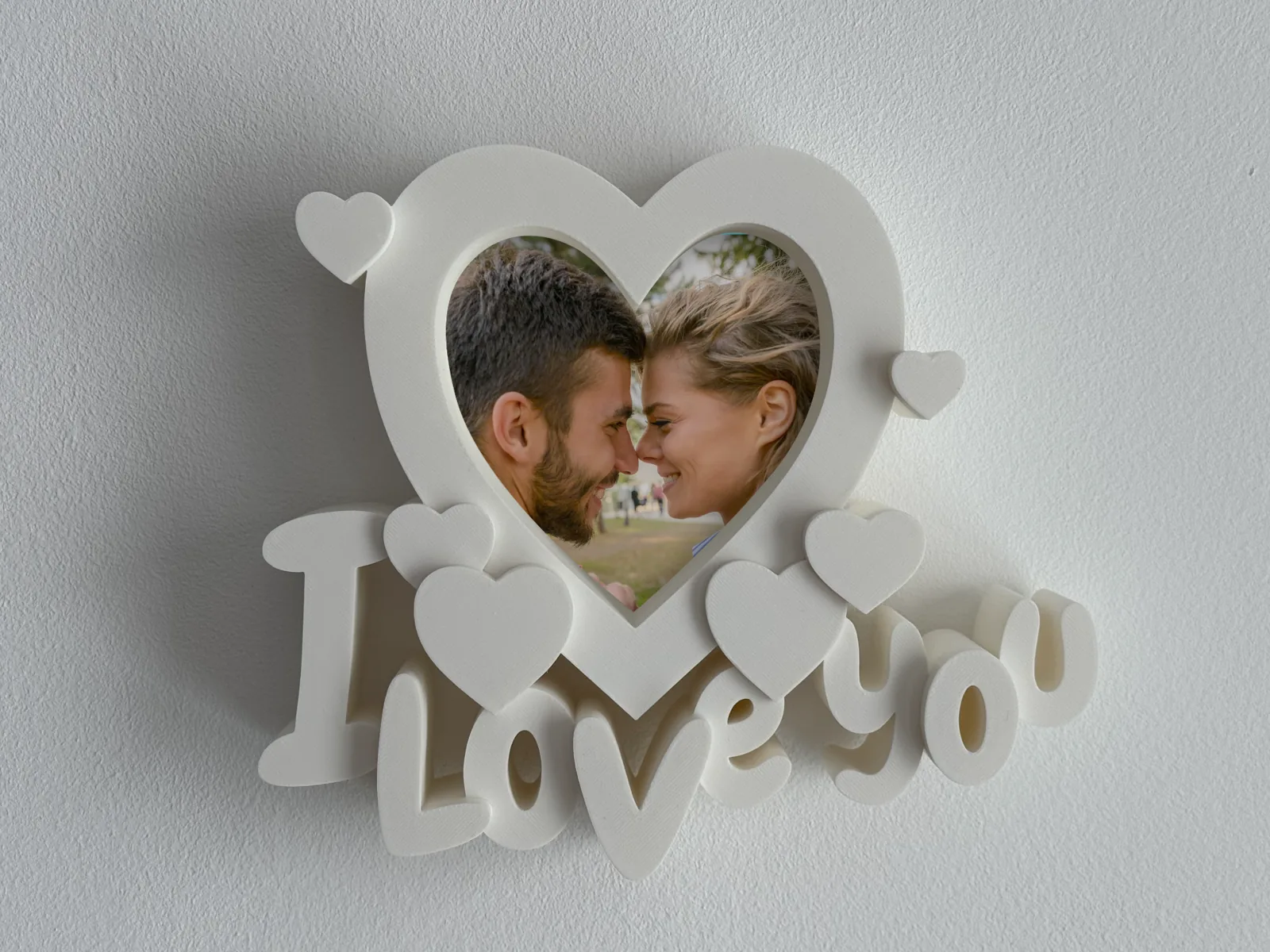 Porta-Retrato Coração Te Amo impresso em 3D, foto 4