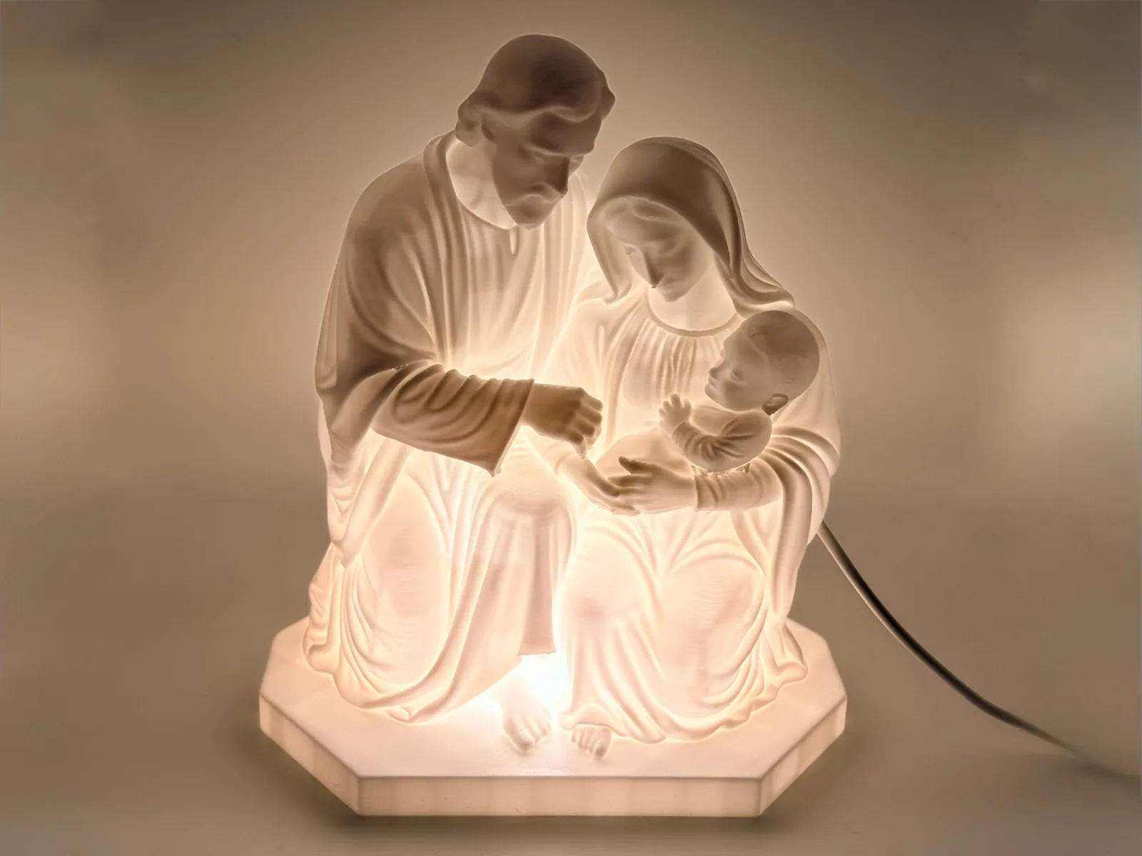 Illuminated Holy Family
