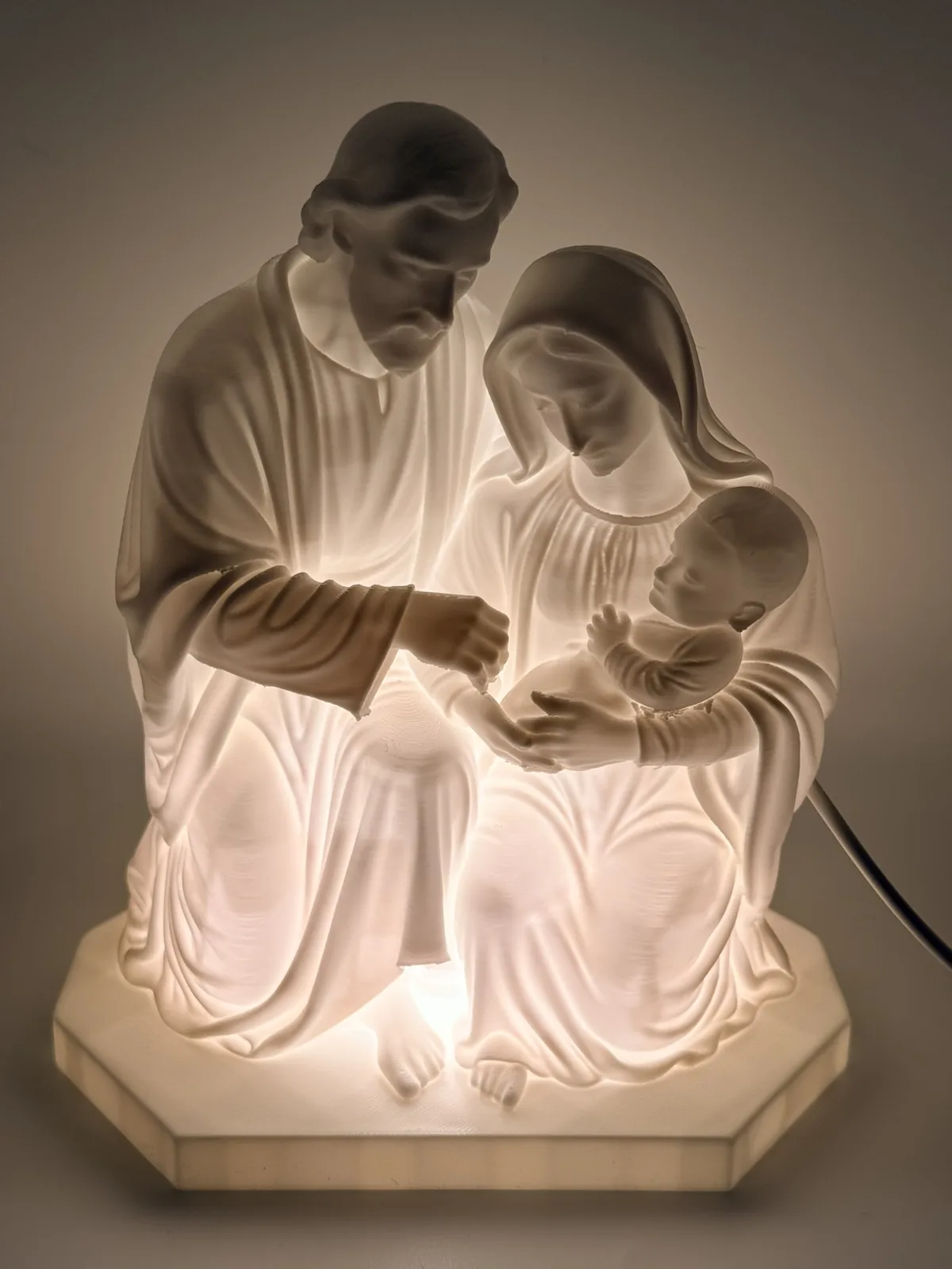 3D printed Illuminated Holy Family, photo 3