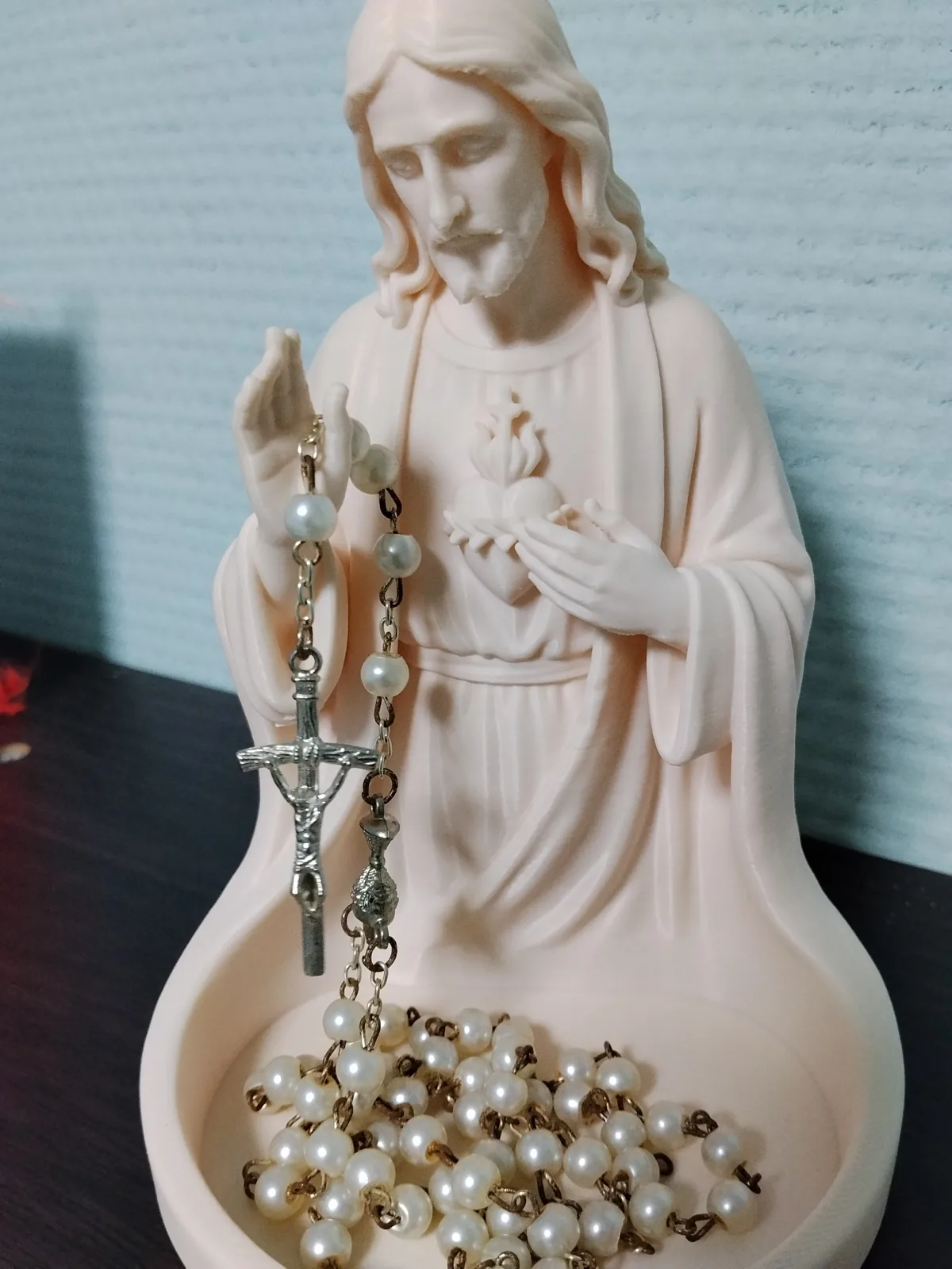 3D printed Sacred Heart of Jesus Rosary Holder, photo 3