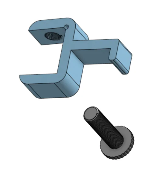 Soporte de audífonos para el borde del escritorio impreso en 3D, foto 3