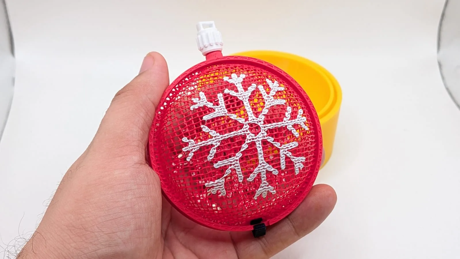 3D printed Snowflake Christmas Ornament, photo 3